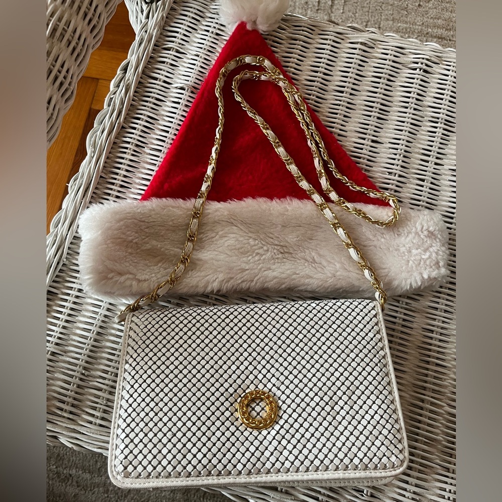 Bueno White Mesh Crossbody Bag